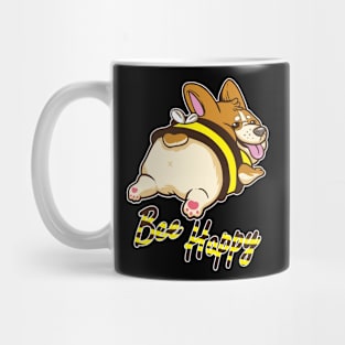 Bee Happy Corgi with Bee Costume Mug